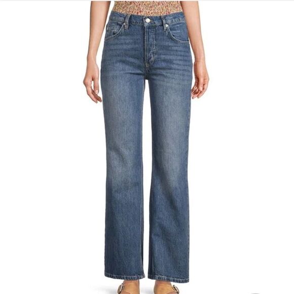 Free People Denim - New Dawn Flare Leg High Rise Rigid Denim Jeans